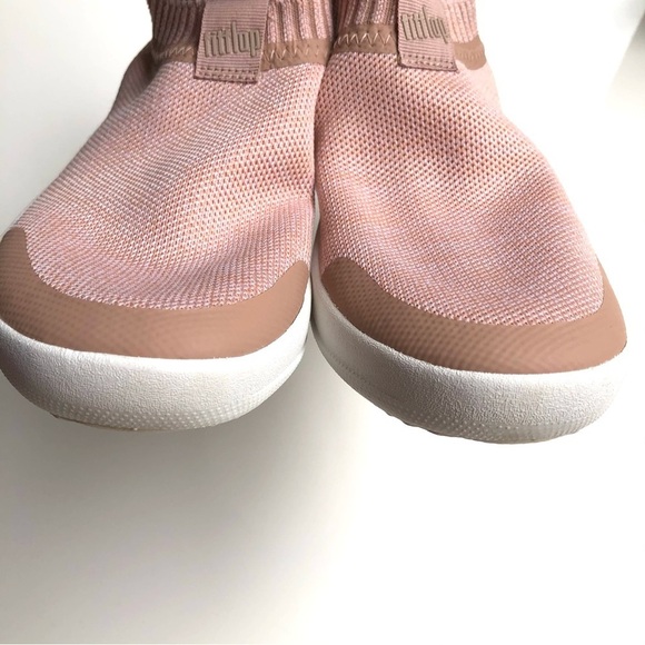FitFlop ÜBERKNIT Slip On Sneakers Pink - Picture 8 of 12